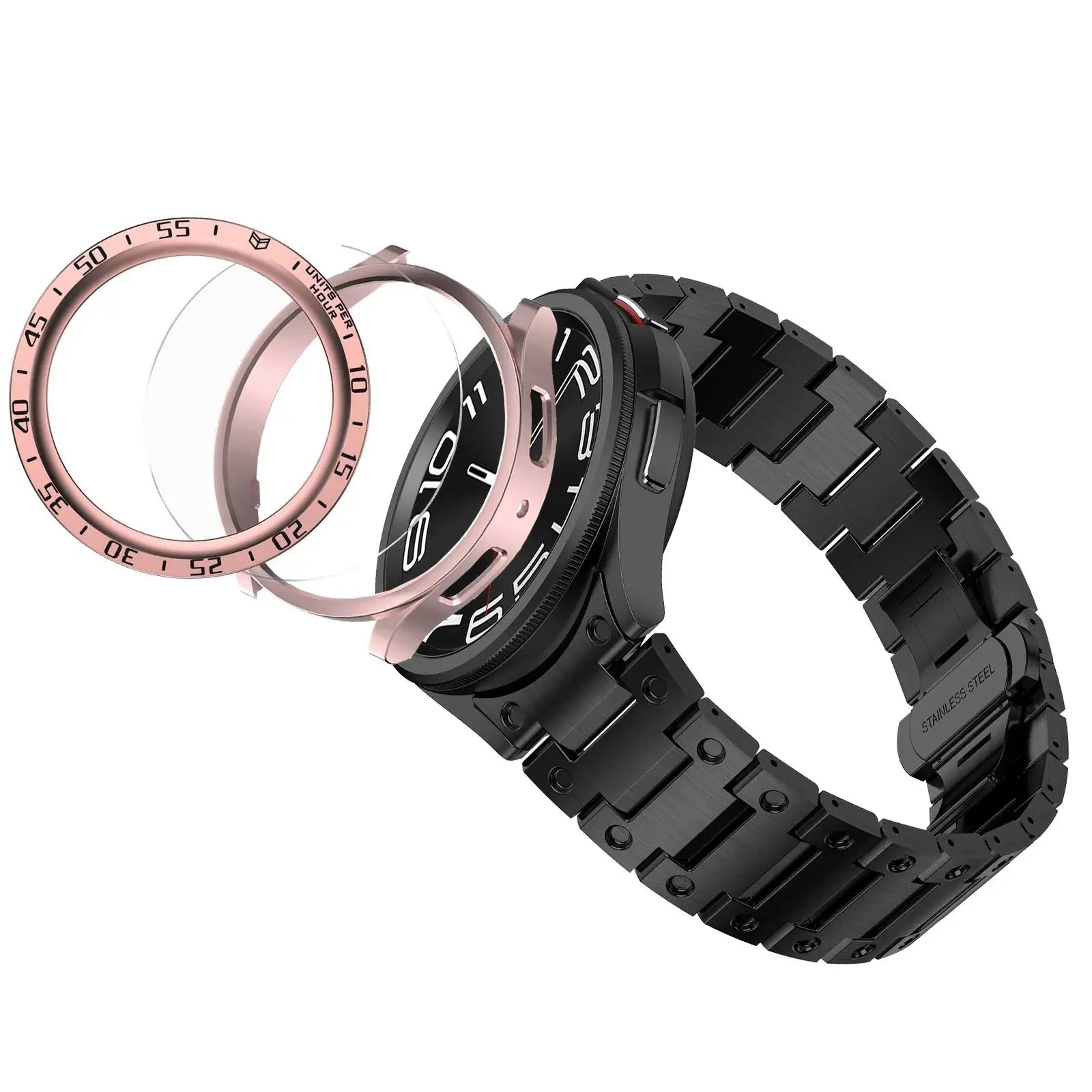 Titanium Elegance Band & Armor Case for Samsung Galaxy Watch — product view 9