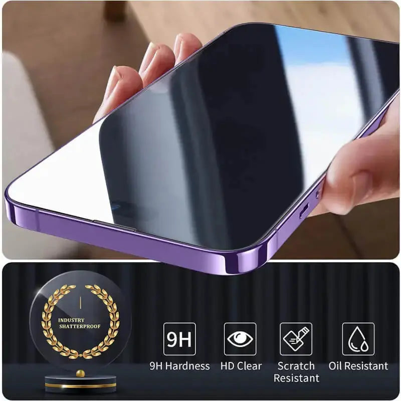 ShieldPro Tempered Glass Screen Protector for iPhone 16 – 9H Scratch-Resistant Film (5-Pack) — product view 4