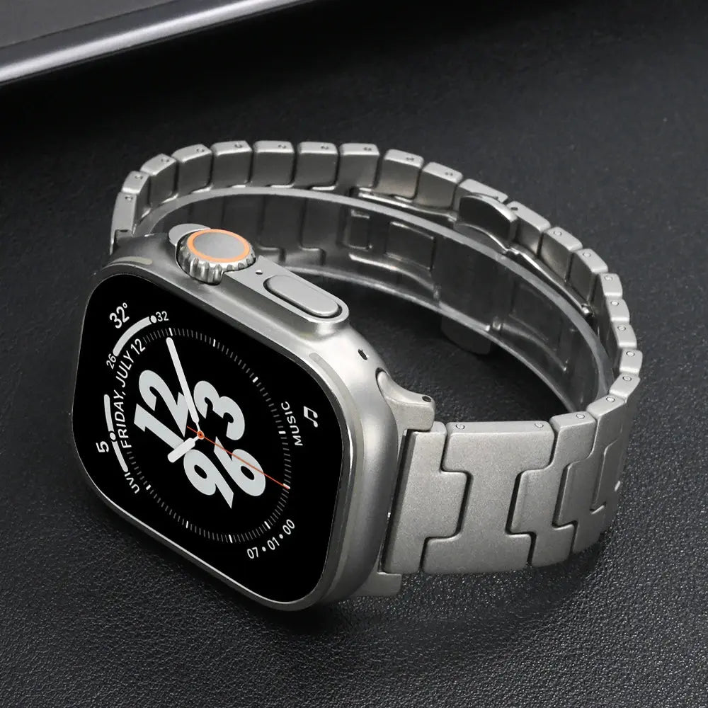 Titanium Grand H Band For Apple Watch Ultra 2 49mm 10 9 8 7 46mm 45 Luxury Metal Bracelet for iWatch Series 5 6 4 se 44mm Strap Avontic
