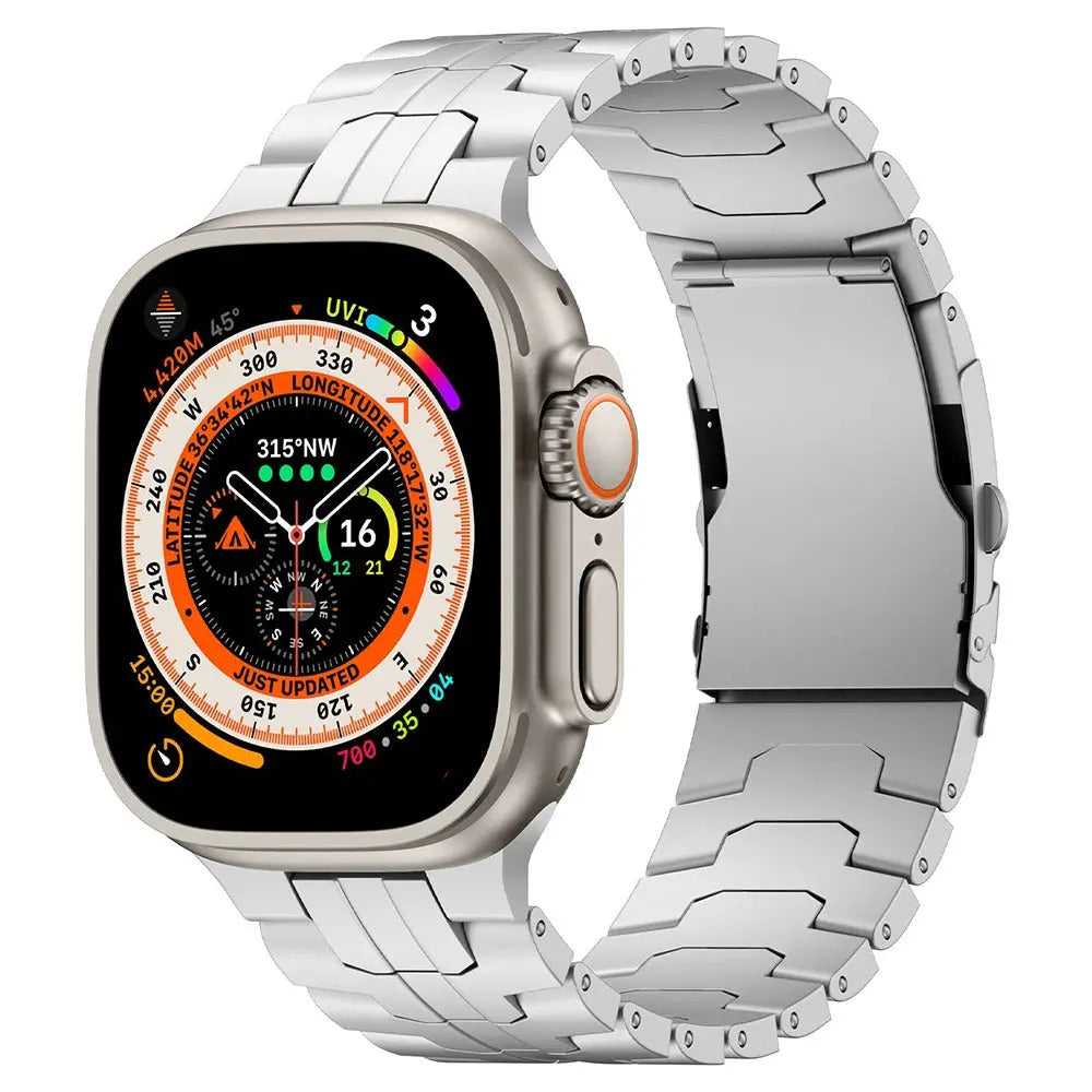 TitaniumElite Series X - Premium Titanium Watch Band for Apple Watch