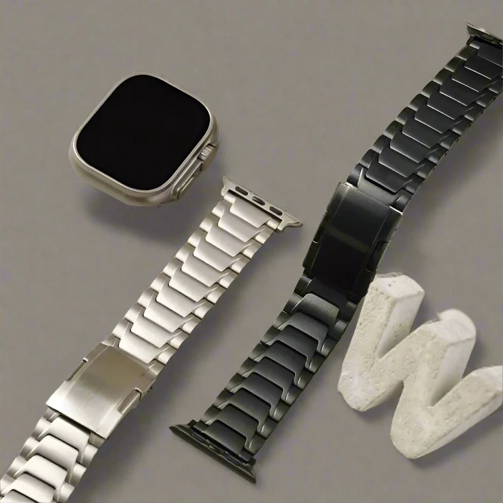 Titanium Luxury Strap For Apple Watch Ultra 2 49mm 9 8 7 45mm 42mm 44mm Men business Band for Iwatch Series 6 5 4 3 se bracelet Pinnacle Luxuries