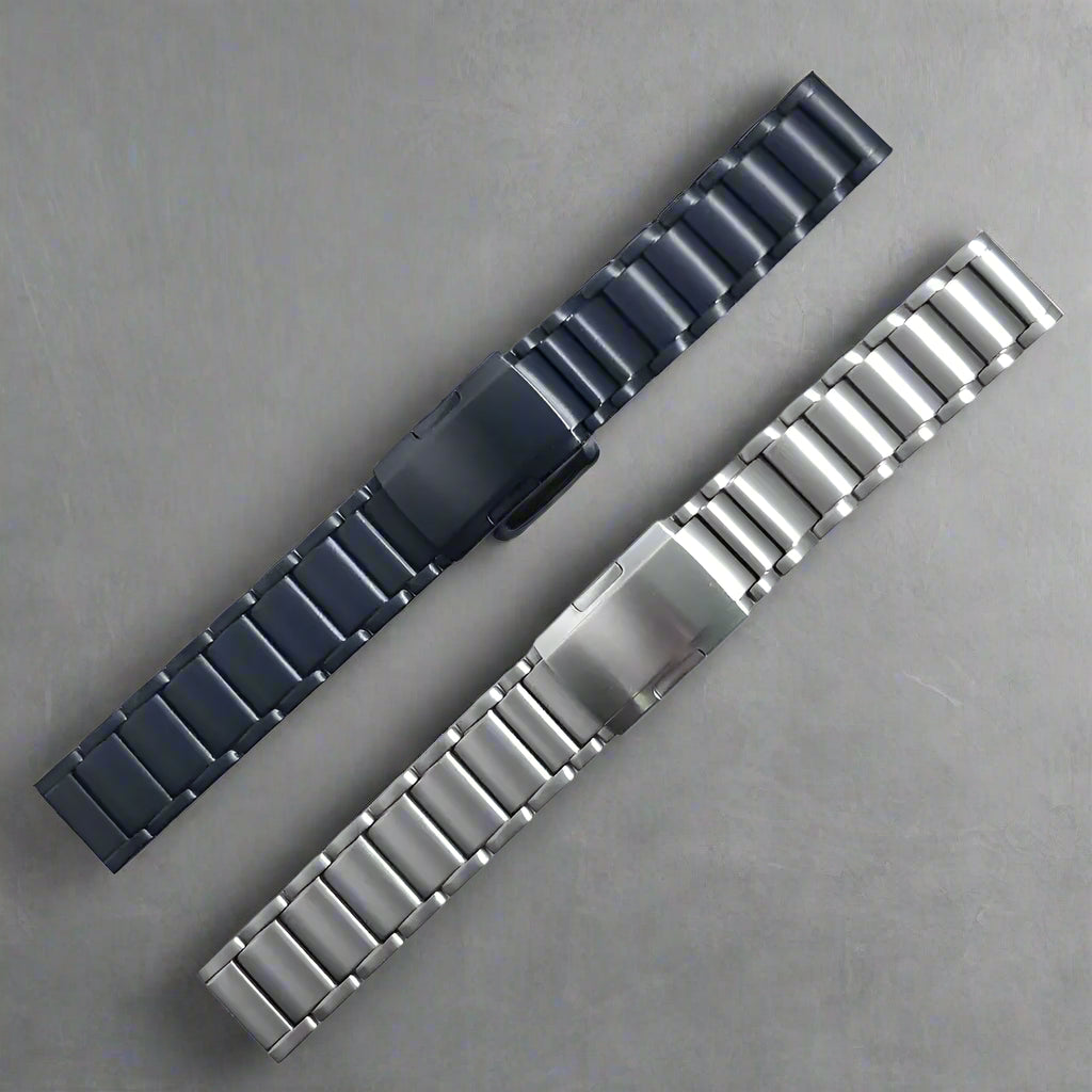 Titanium Metal 22mm Strap For Suunto Vertical Watch Band Folding buckle Watchband Bracelet Accessories, Black/Silver/Dark gray Avontic