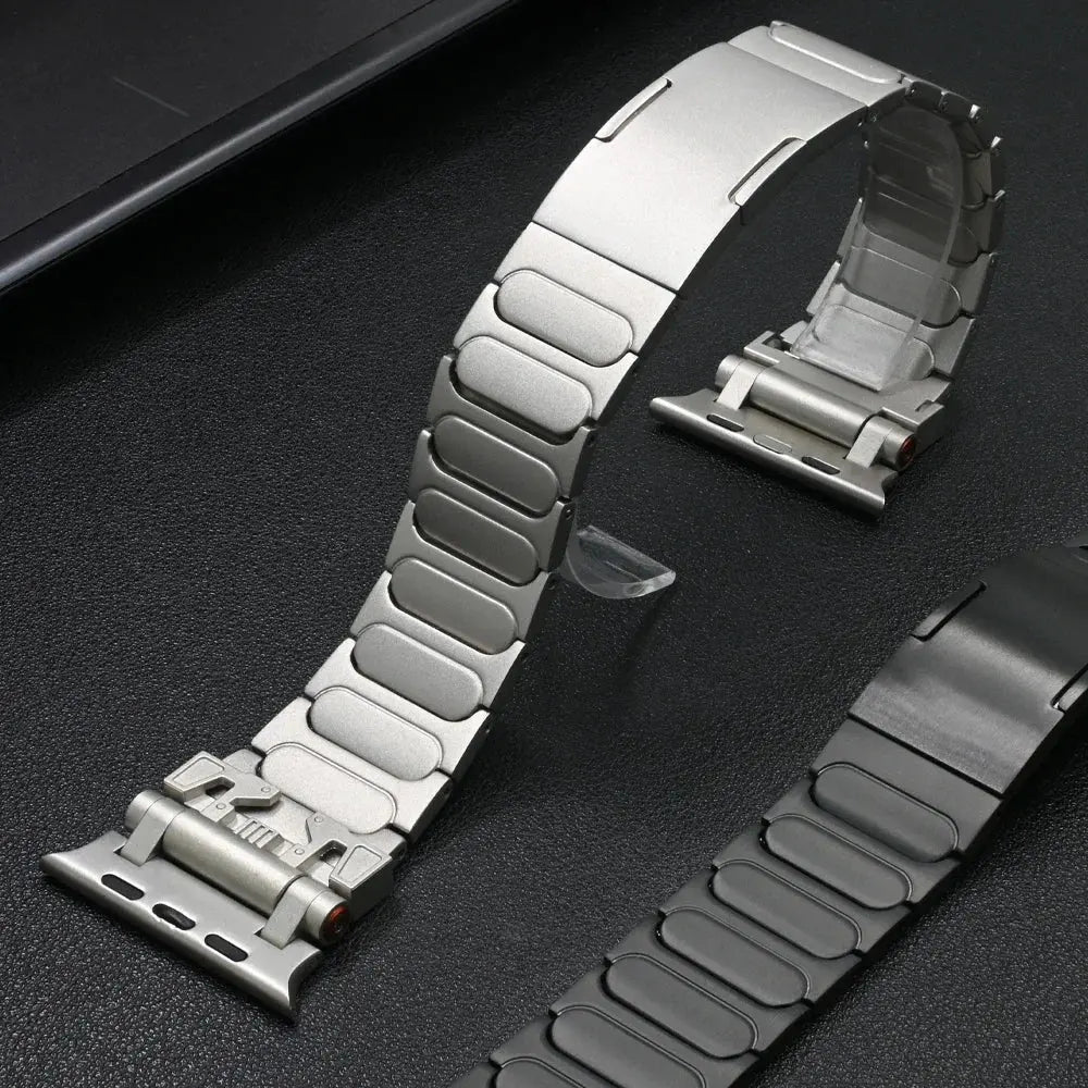 Titanium Metal Strap for Apple Watch 10 46mm Ultra 1 2 49mm Luxury Men Bracelet for Iwatch Series 9 8 7 6 5 4 Se 45mm 44mm Band Avontic