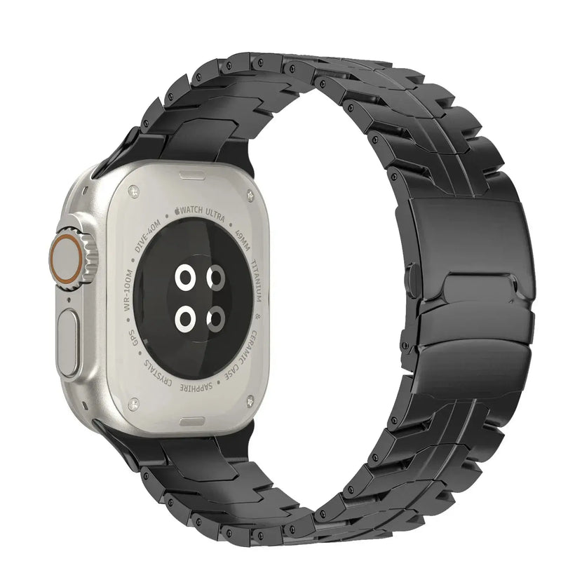 TitaniumElite Series X - Premium Titanium Watch Band for Apple Watch