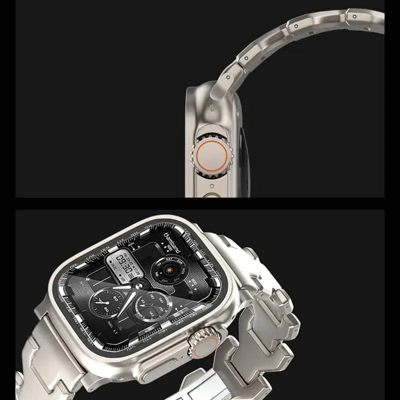 Ultra 2 49mm Titanium Band for Apple Watch Strap 49mm 45mm 44mm 42mm Luxury Bracelet for IWatch Series 9 8 7 6 5 4 Se 3 2 Correa Avontic