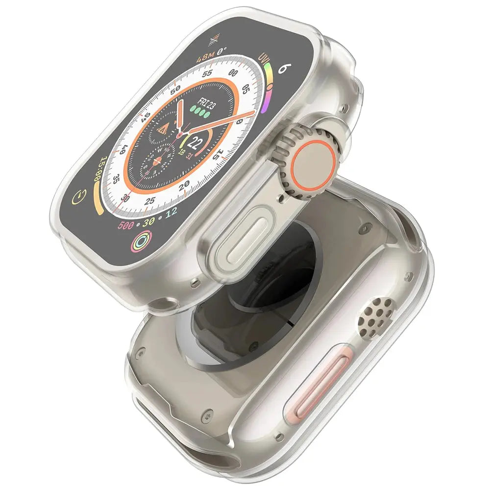 Watch Case for Apple Watch Ultra 49MM Series 8 7 SE 6 5 4 3 2 41MM 40MM 45MM 44MM Transparent Cover Apple Watch Screen Protector Avontic