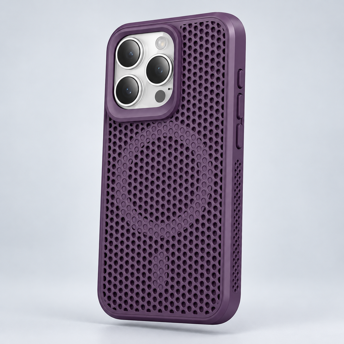 AeroFlow magnetic phone case in Dark Purple; model-specific design varies