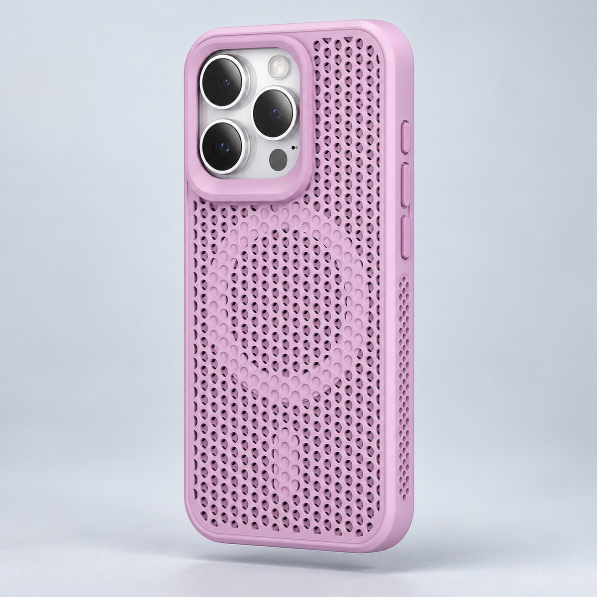 AeroFlow magnetic phone case in Purple; model-specific design varies; case color detail for the privacy kit