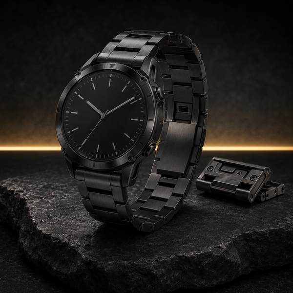 TitanForge Apex Titanium Elite Band – Precision Crafted for Garmin 22mm 26mm