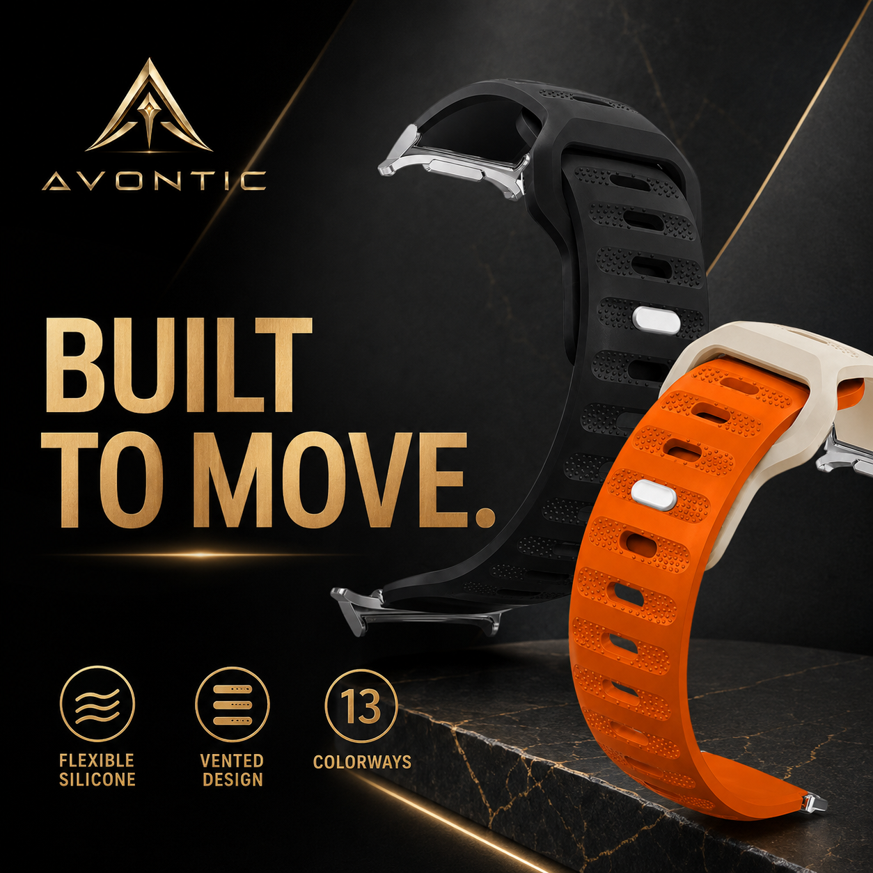 Avontic AeroFlex flexible vented sport band product benefits