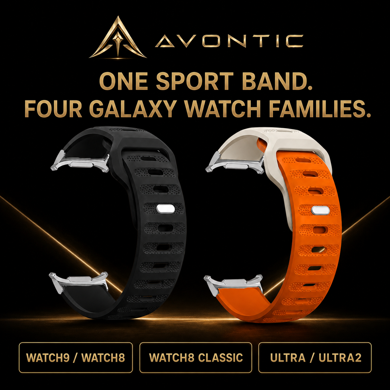 Avontic AeroFlex compatibility for Galaxy Watch9, Watch8, Watch8 Classic and Ultra2