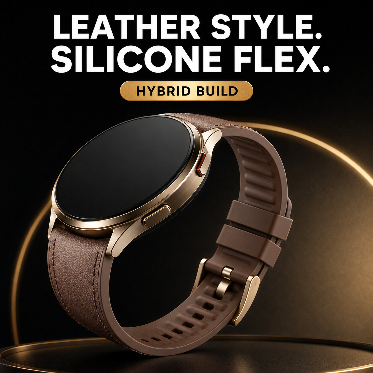 Avontic DuoTexture feature graphic: Leather Style Silicone Flex