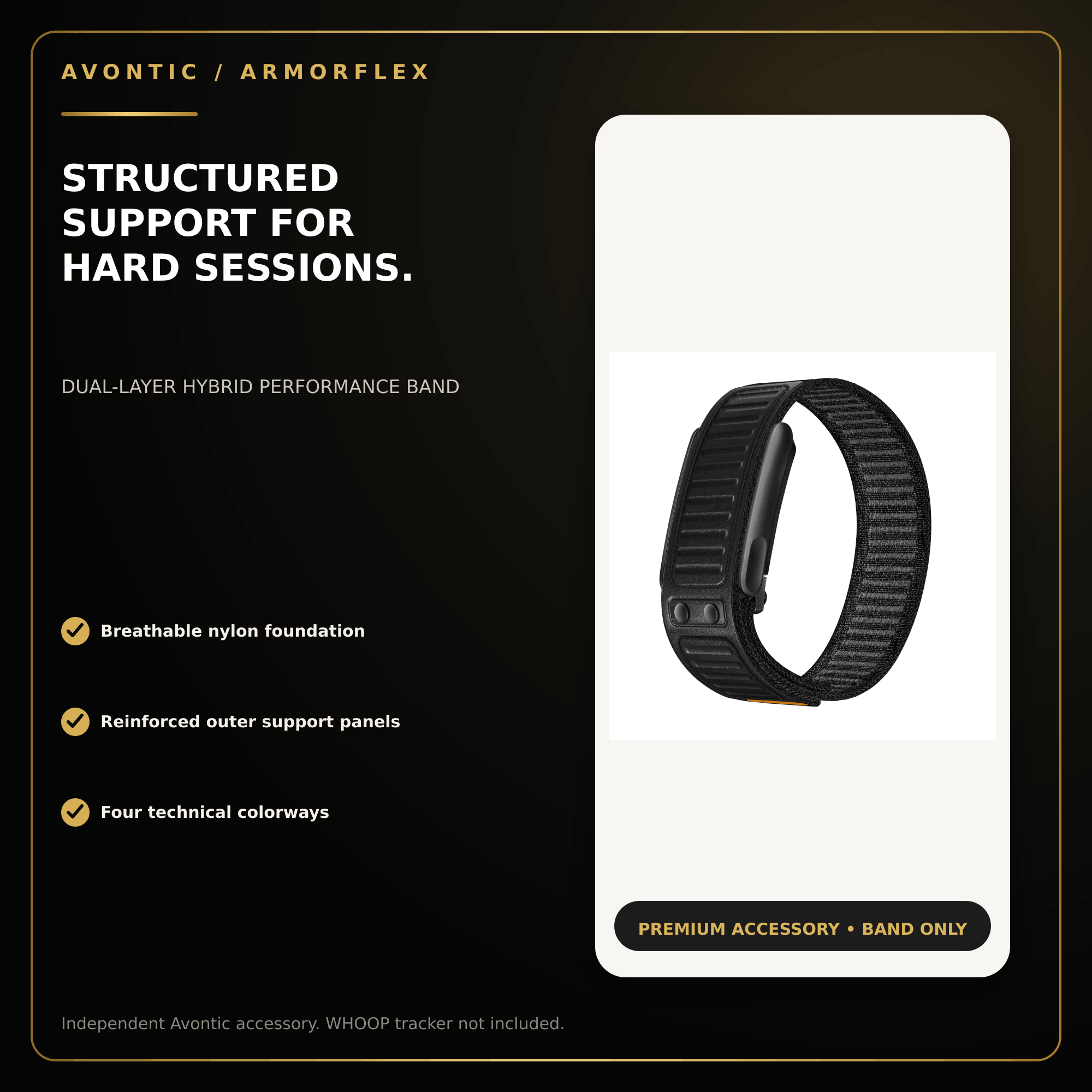 Avontic ArmorFlex Hybrid Band for WHOOP 5.0 & MG — product view 5