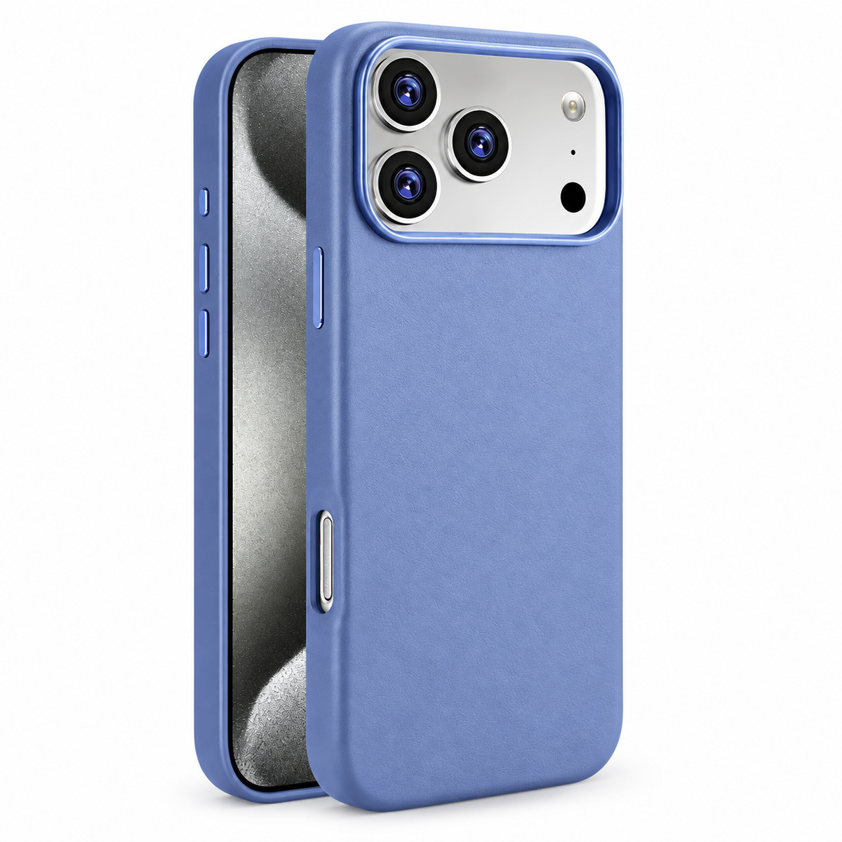 Avontic AtelierMag PU Leather Magnetic Case in Light Blue on a white background