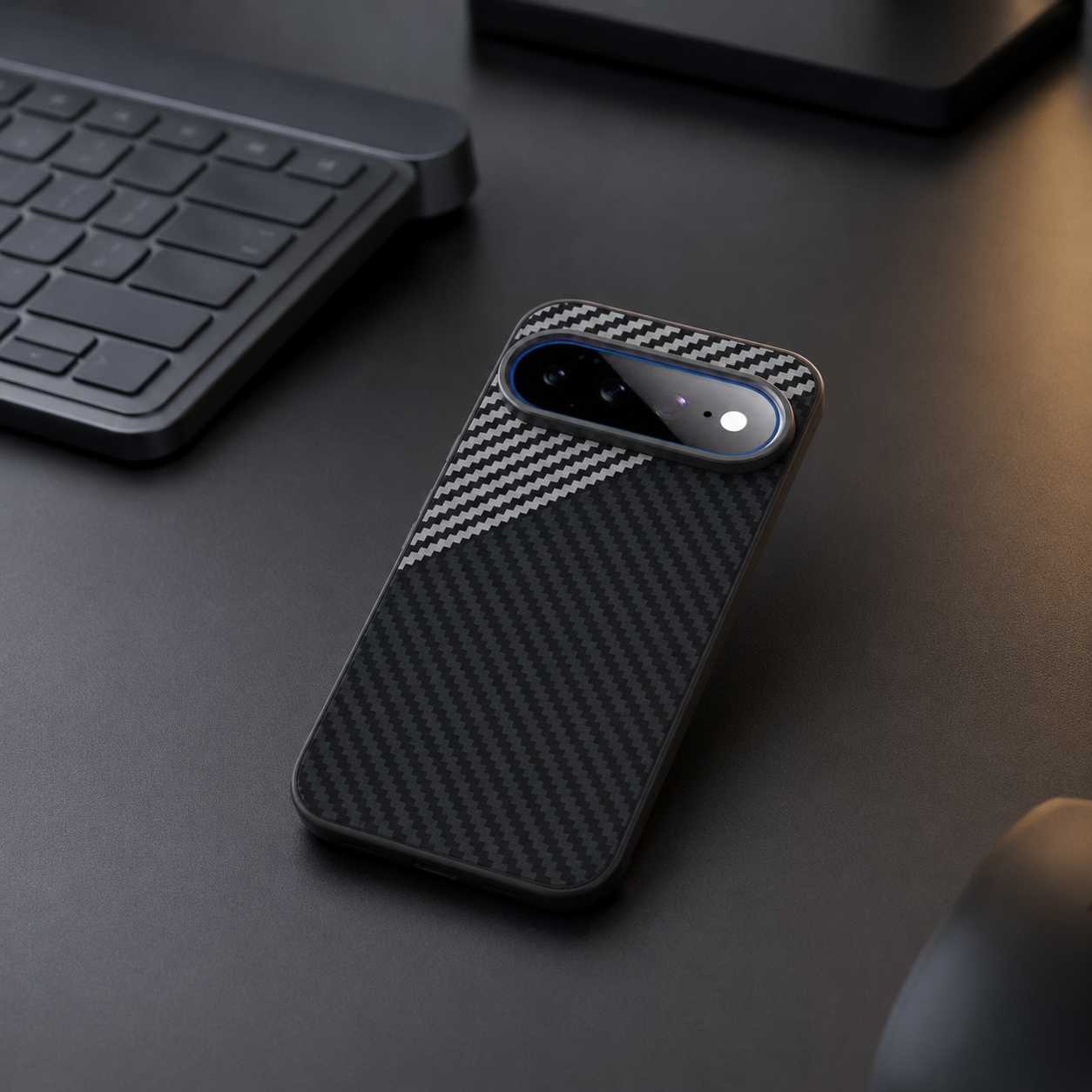 Avontic CarbonWeave Flex Google Pixel case lifestyle product image