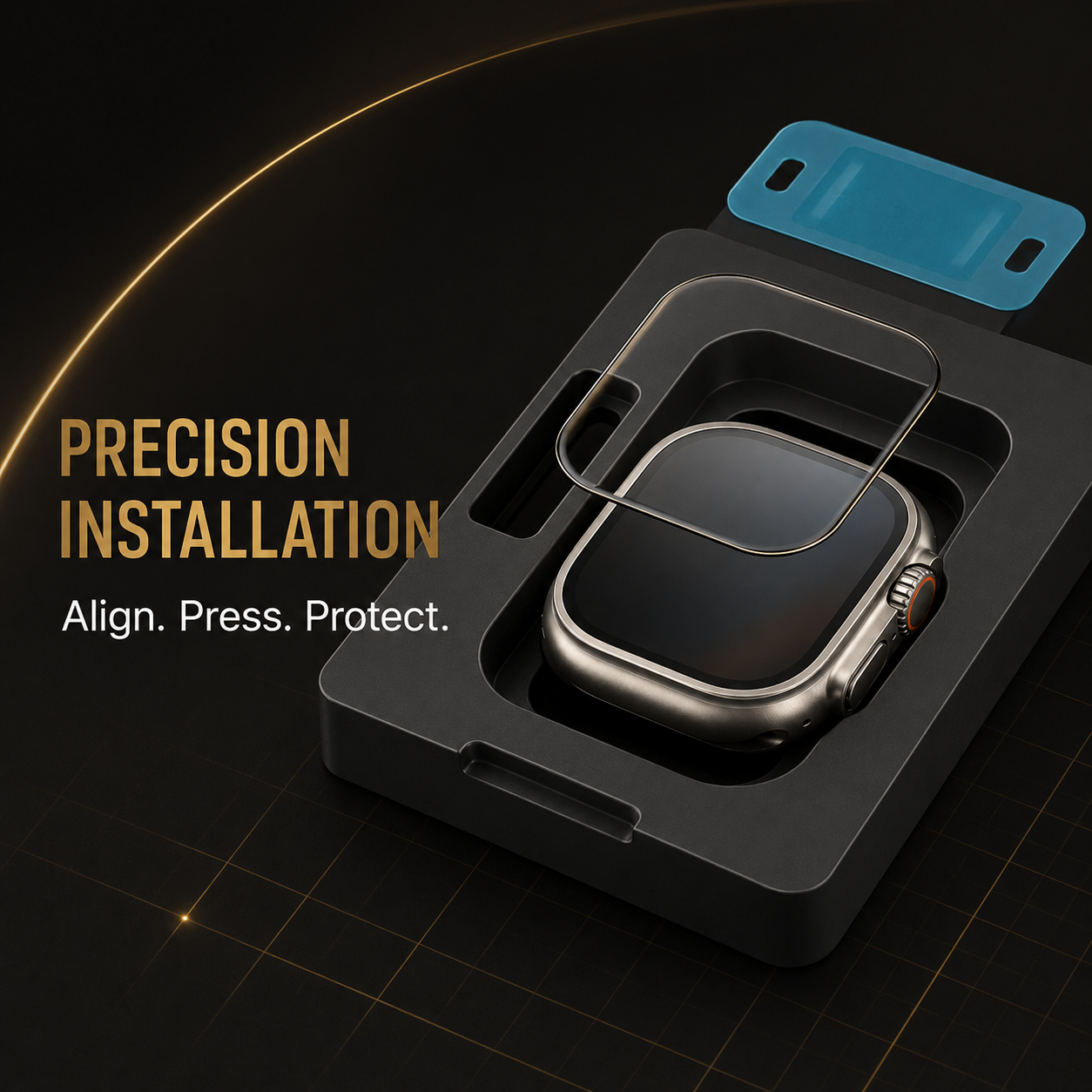 CeramiShield 5-Pack Ultra-Slim Screen Protectors with Installation Tool — Apple Watch Series 1–11 & Ultra 1–3 — product view 2