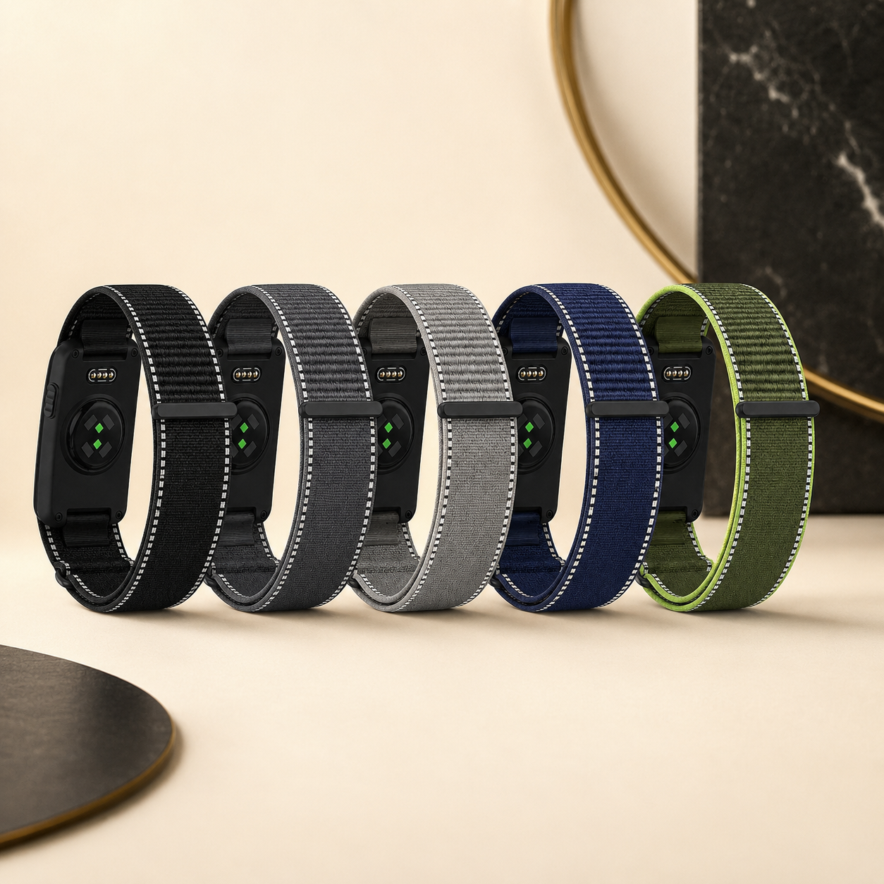 CoreLoop Garmin CIRQA five-color band lineup