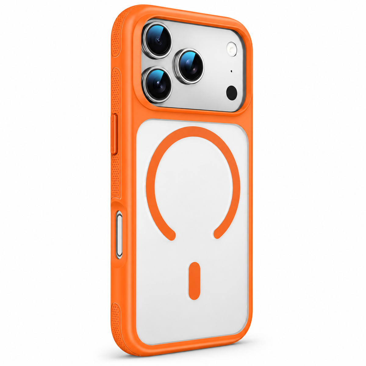 Avontic ClearContour Magnetic Grip Case in Orange on a white background