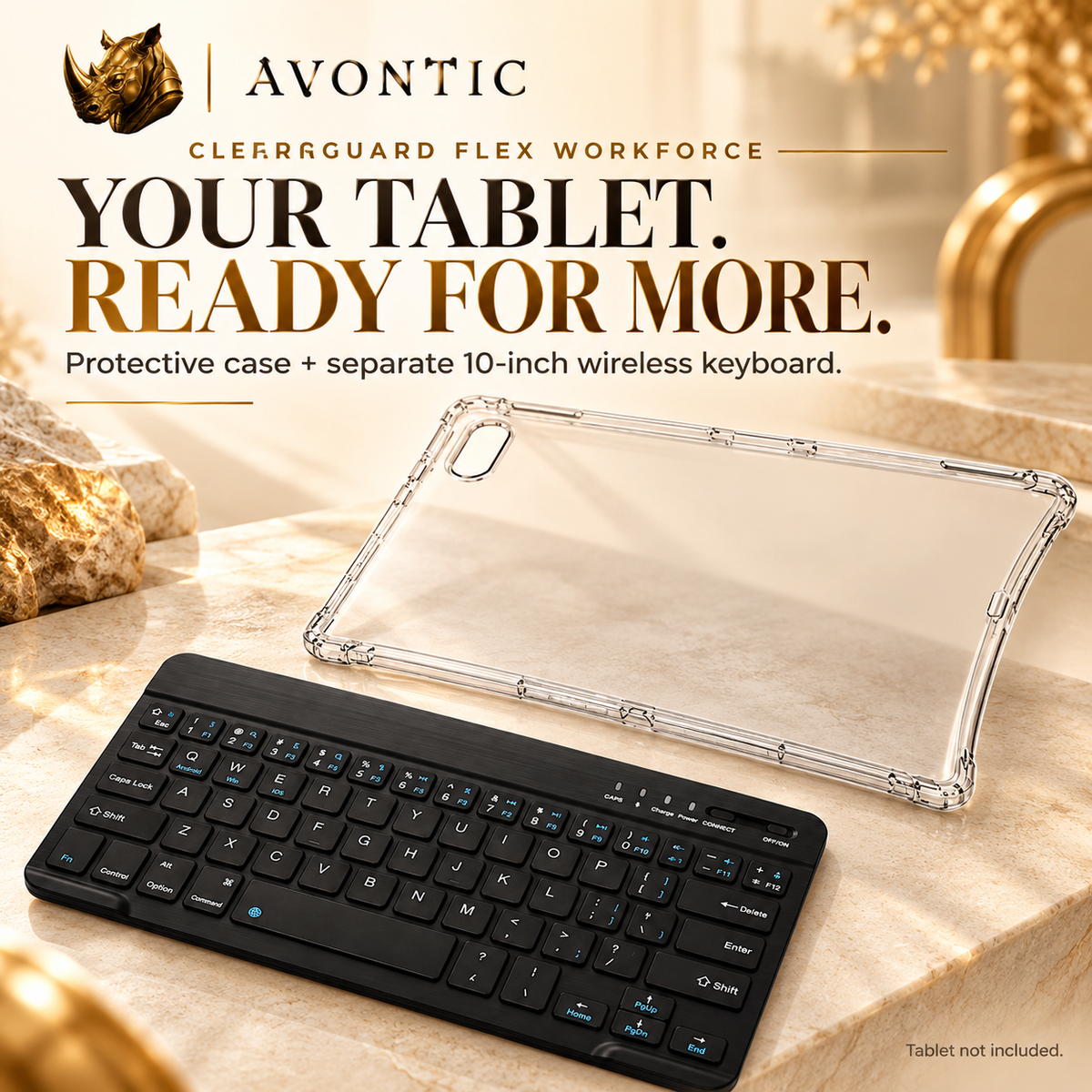 Avontic ClearGuard Flex WorkForce — product benefits 1 — Avontic gold rhino branding