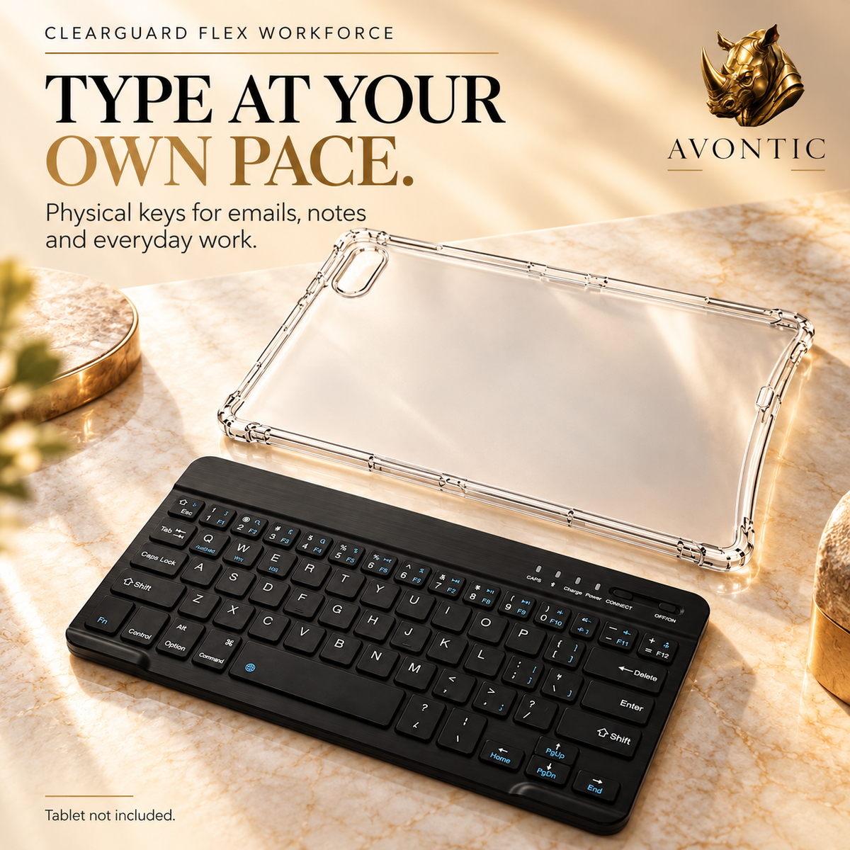 Avontic ClearGuard Flex WorkForce — product benefits 3 — Avontic gold rhino branding
