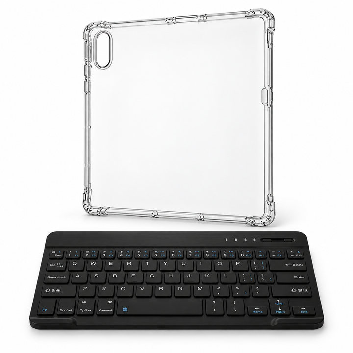 Avontic ClearGuard Flex WorkForce — Galaxy Tab S12 Ultra (2026) — protective case with separate black 10-inch wireless keyboard