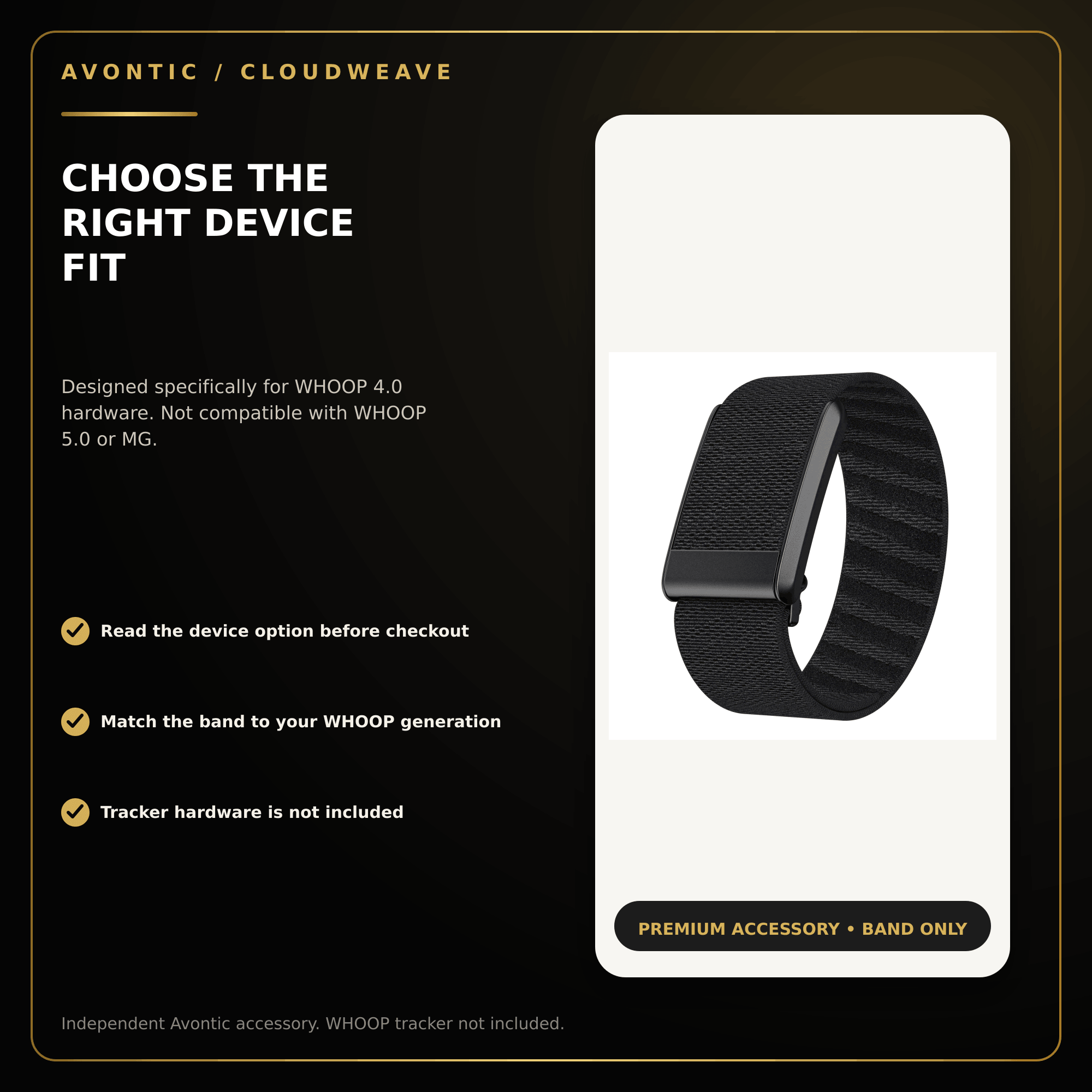 Avontic CloudWeave Nylon Band for WHOOP 4.0 — product view 11