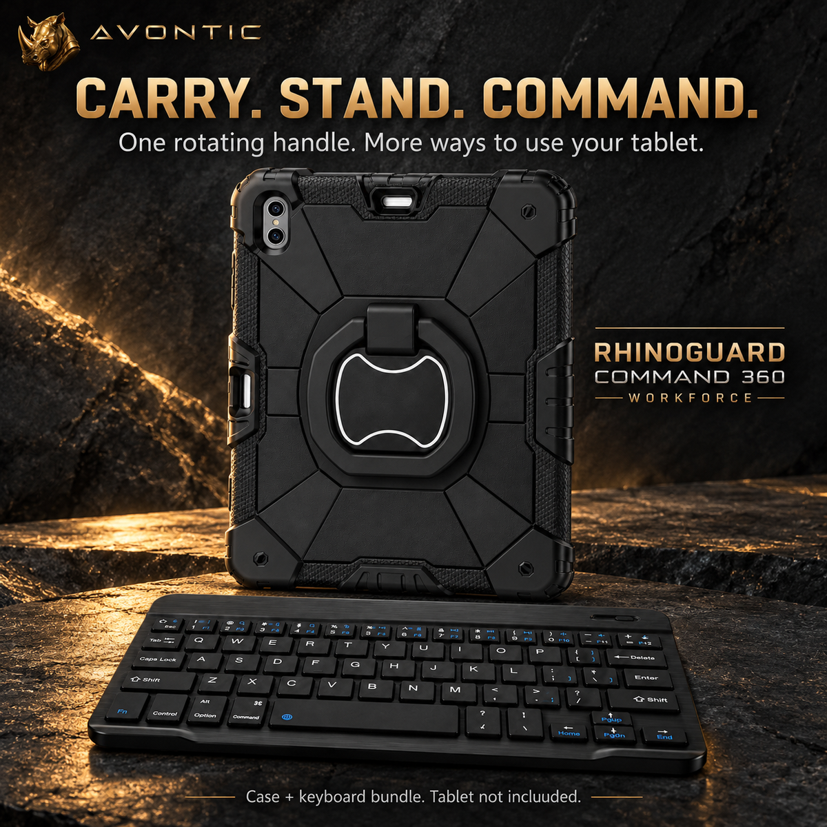 RhinoGuard Command 360 WorkForce — product benefits 1 — Avontic gold rhino branding