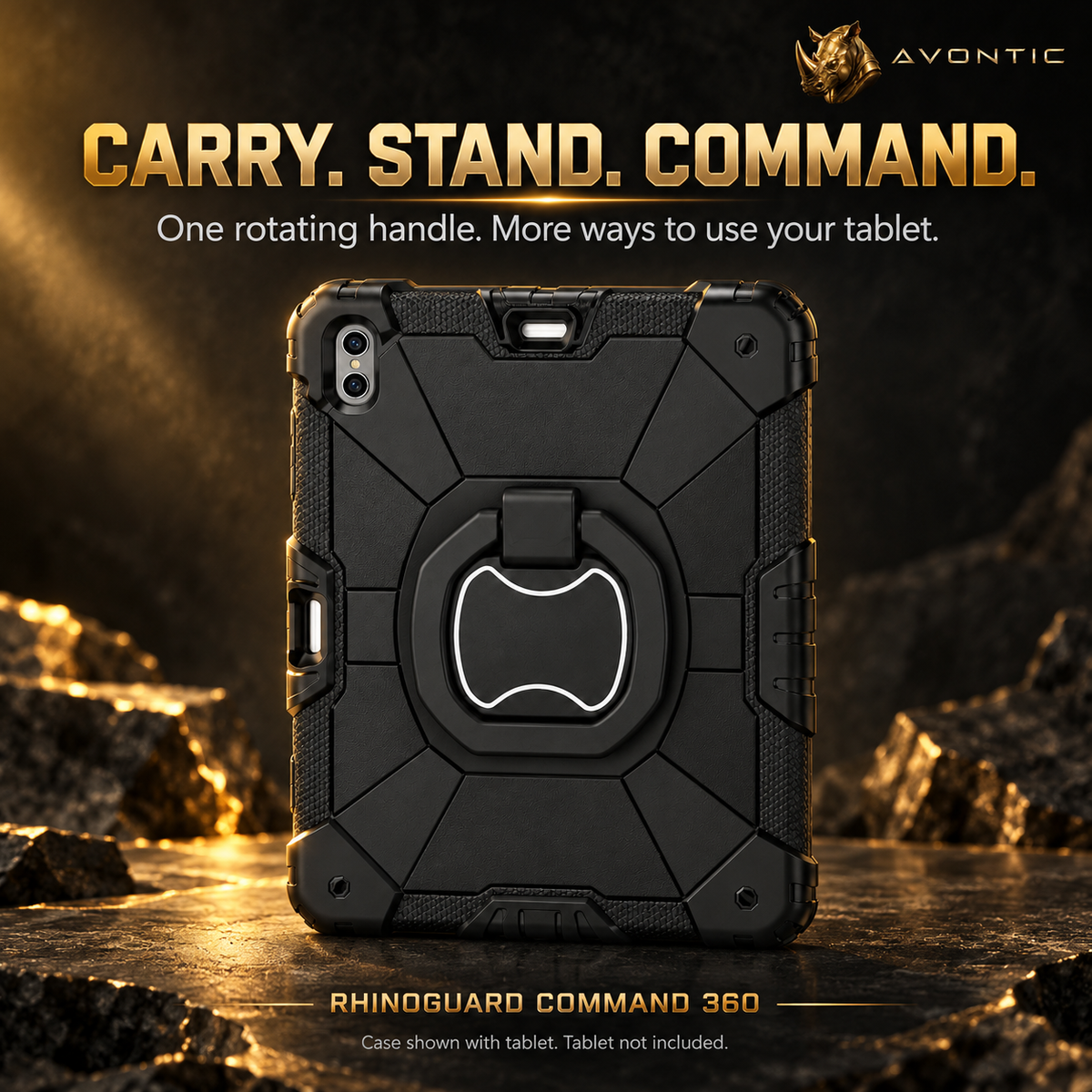 RhinoGuard Command 360 — product benefits 1 — Avontic gold rhino branding