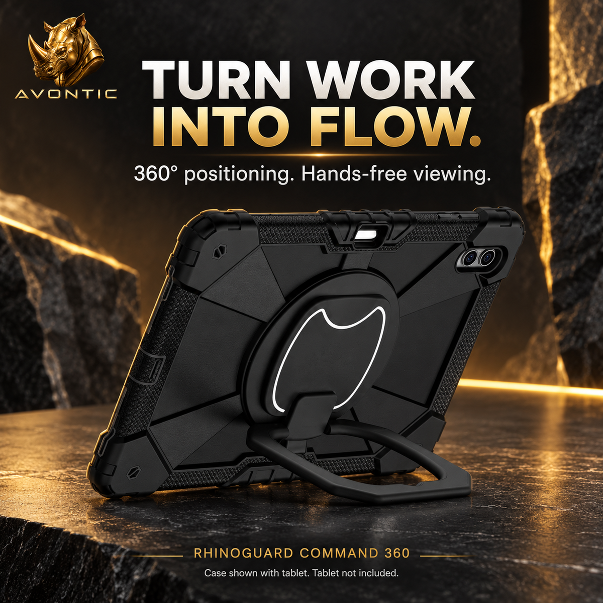 RhinoGuard Command 360 — product benefits 2 — Avontic gold rhino branding
