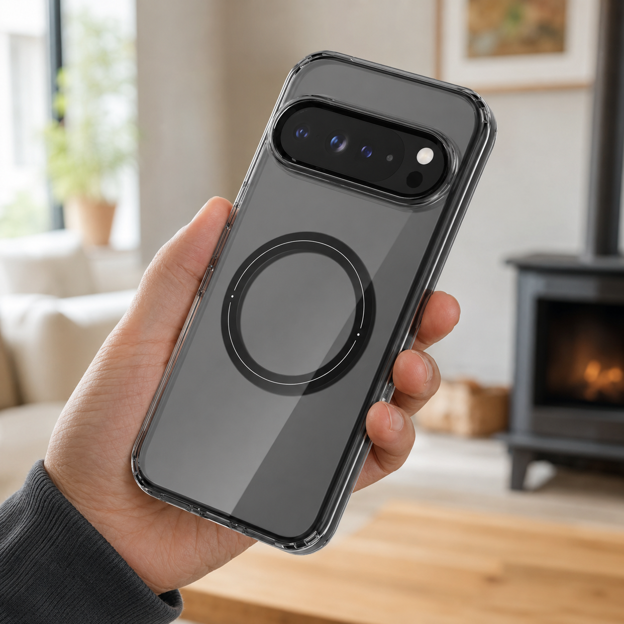 Avontic CrystalHalo Google Pixel case lifestyle product image