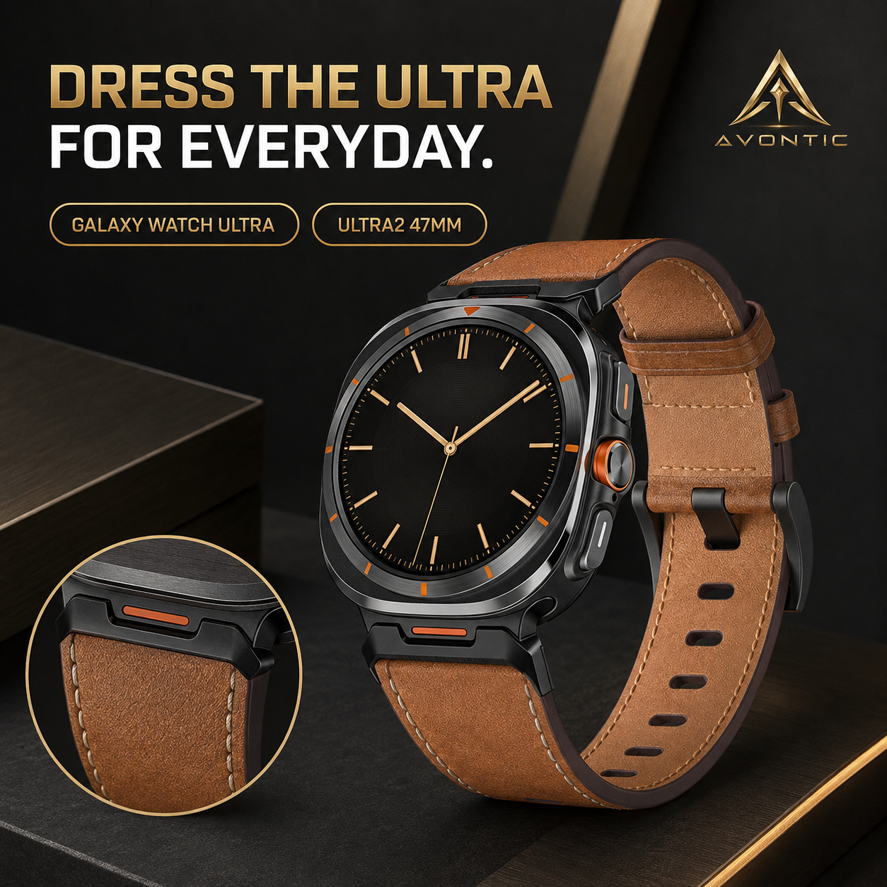 Avontic ExecutiveLink compatibility for Galaxy Watch Ultra and Ultra2 47mm