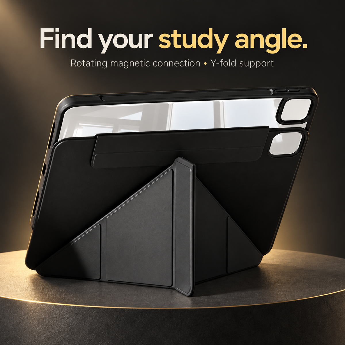 FormaLift Flex rotating magnetic case and Y-fold support detail