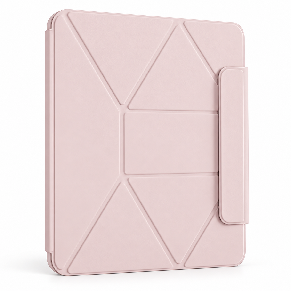 Avontic FormaLift Orbit iPad case in Pink, closed folding folio on white background