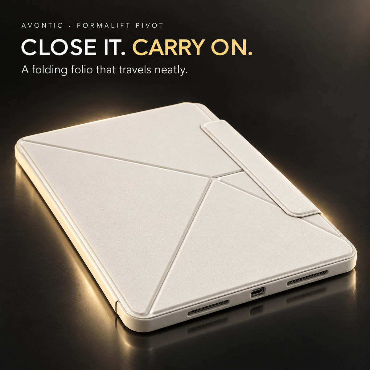 Avontic FormaLift Pivot iPad case, feature detail 03