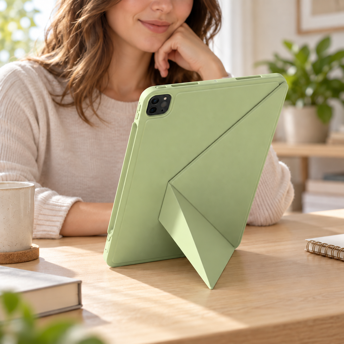 Avontic FormaLift Pivot iPad case, lifestyle detail 01