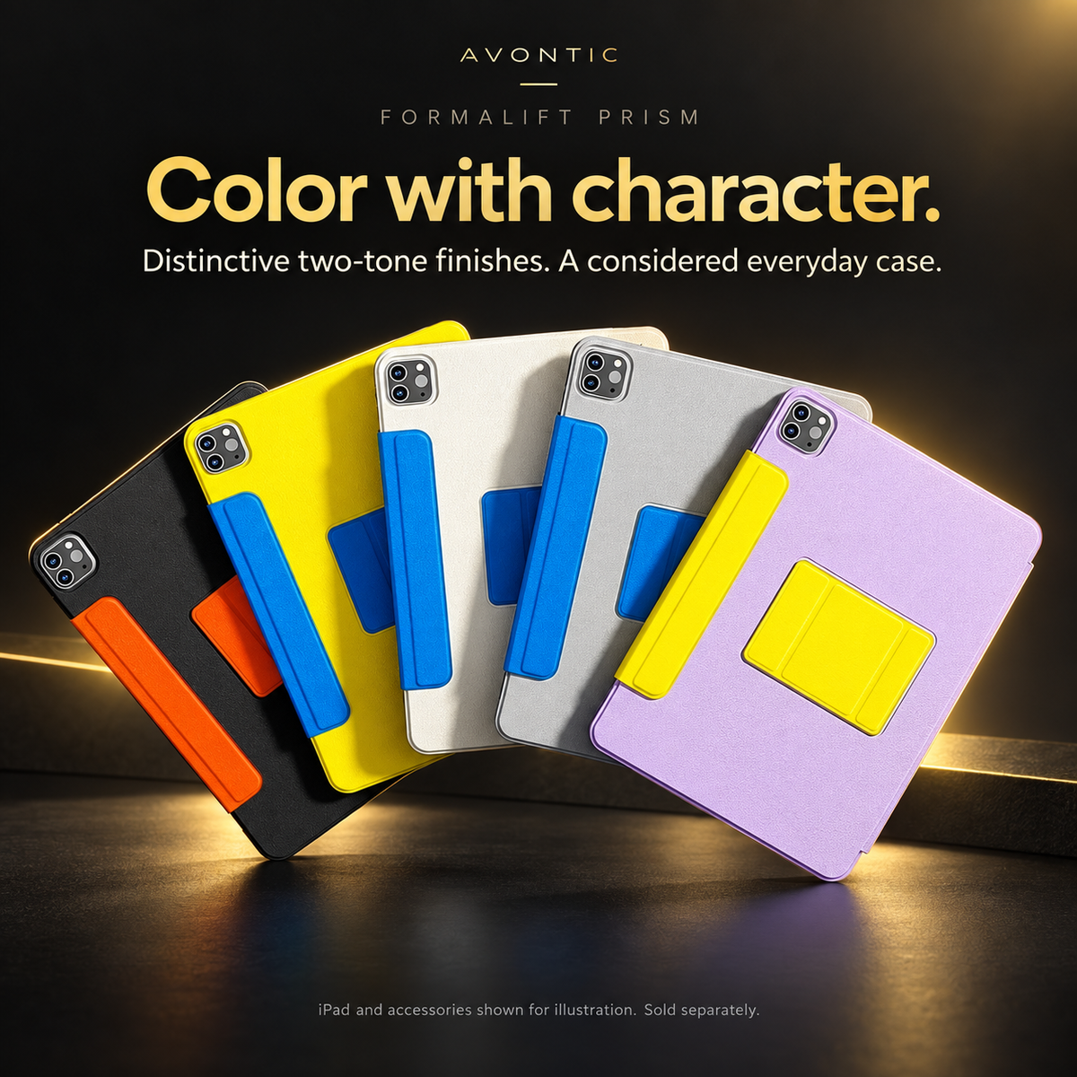 FormaLift Prism five two-tone case finishes