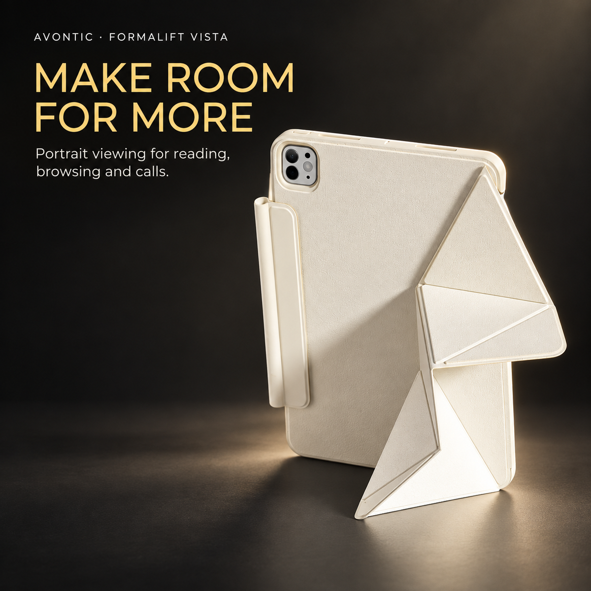 Avontic FormaLift Vista iPad case, feature detail 02