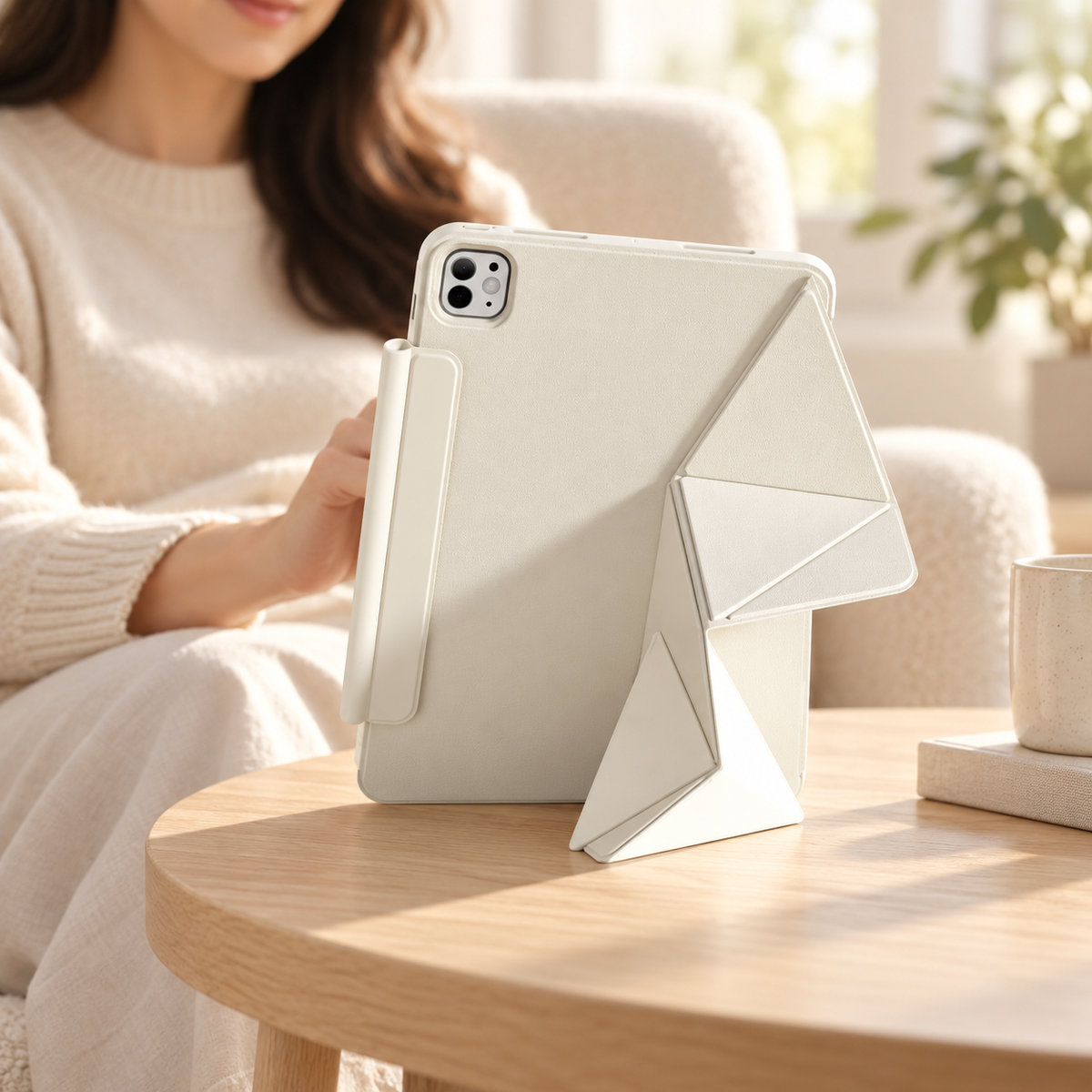 Avontic FormaLift Vista iPad case, lifestyle detail 02
