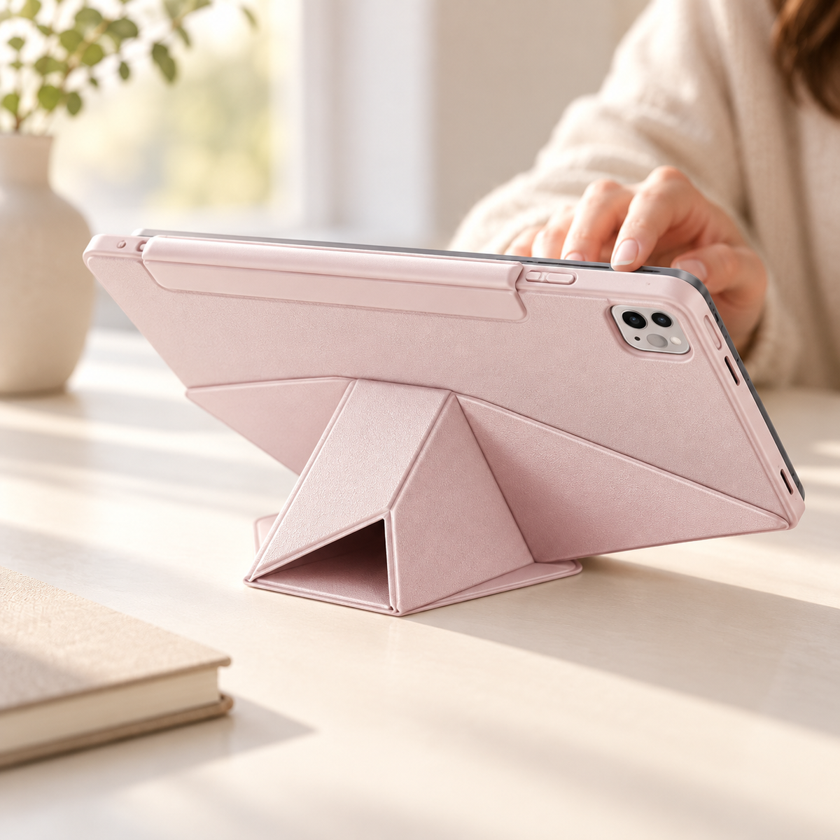 Avontic FormaLift Vista iPad case, lifestyle detail 03