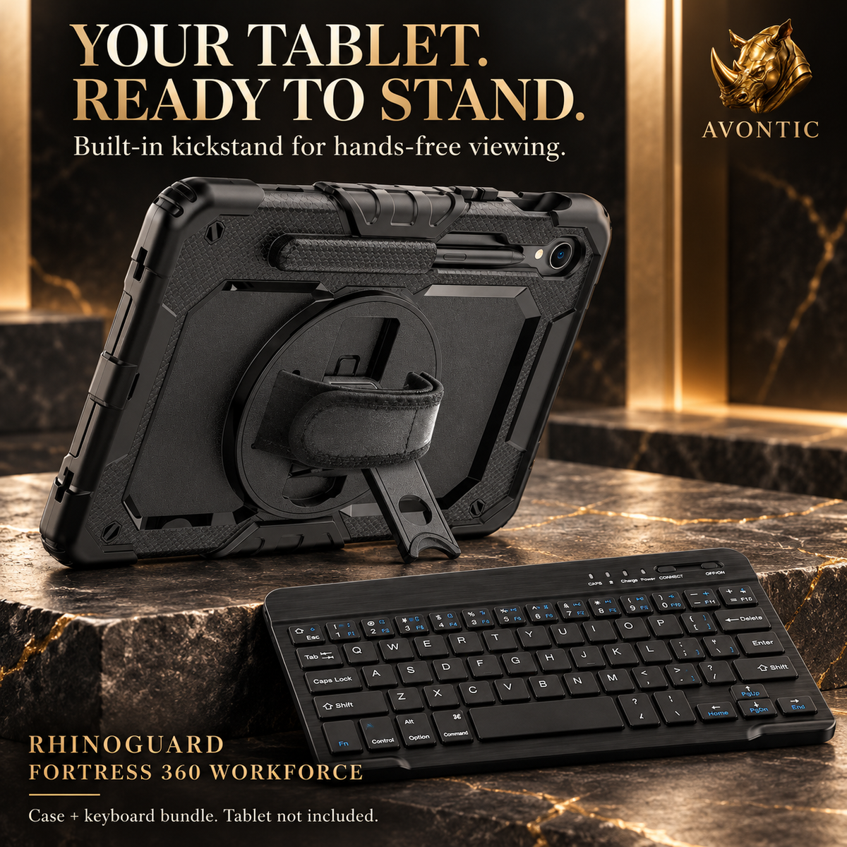 RhinoGuard Fortress 360 WorkForce — product benefits 2 — Avontic gold rhino branding