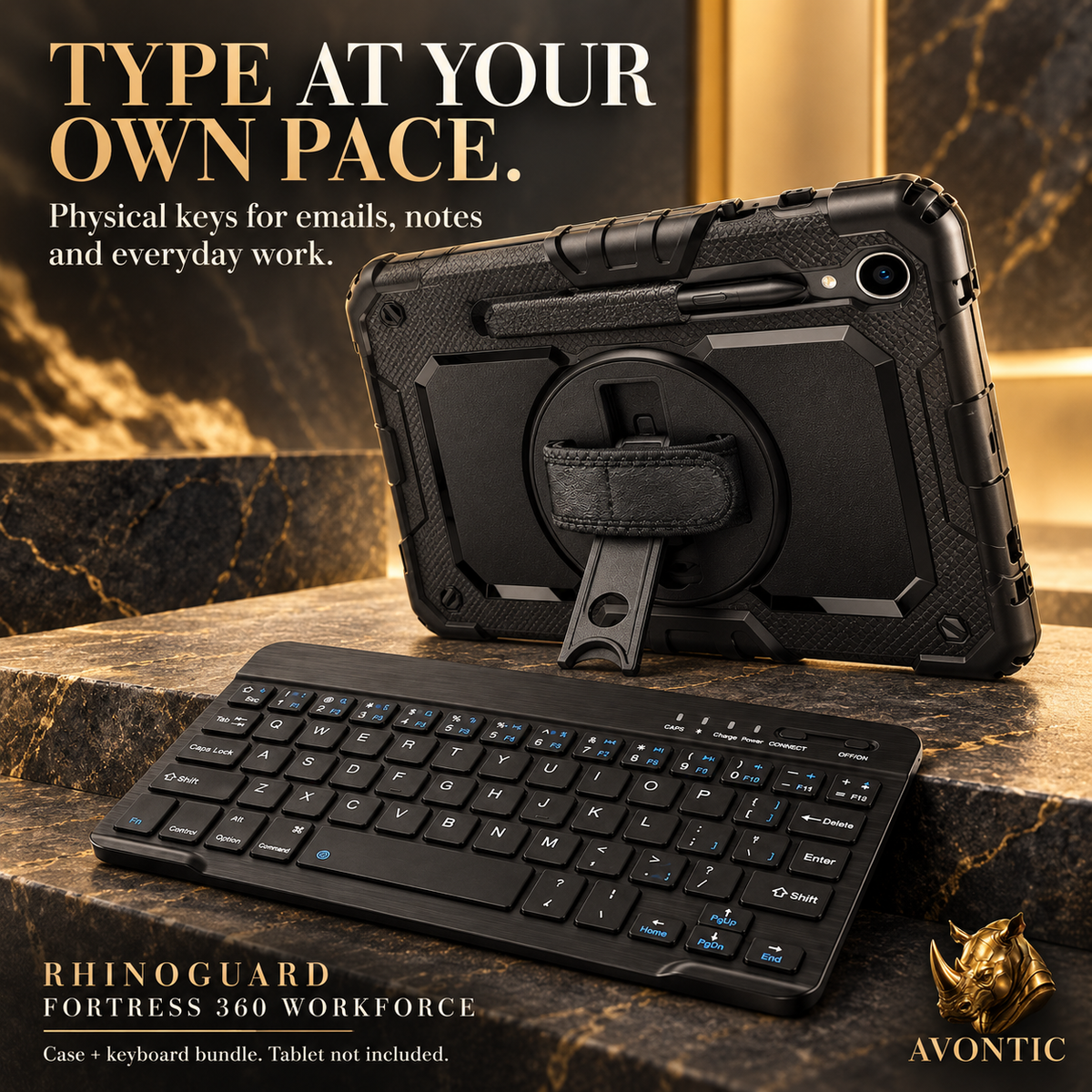 RhinoGuard Fortress 360 WorkForce — product benefits 3 — Avontic gold rhino branding