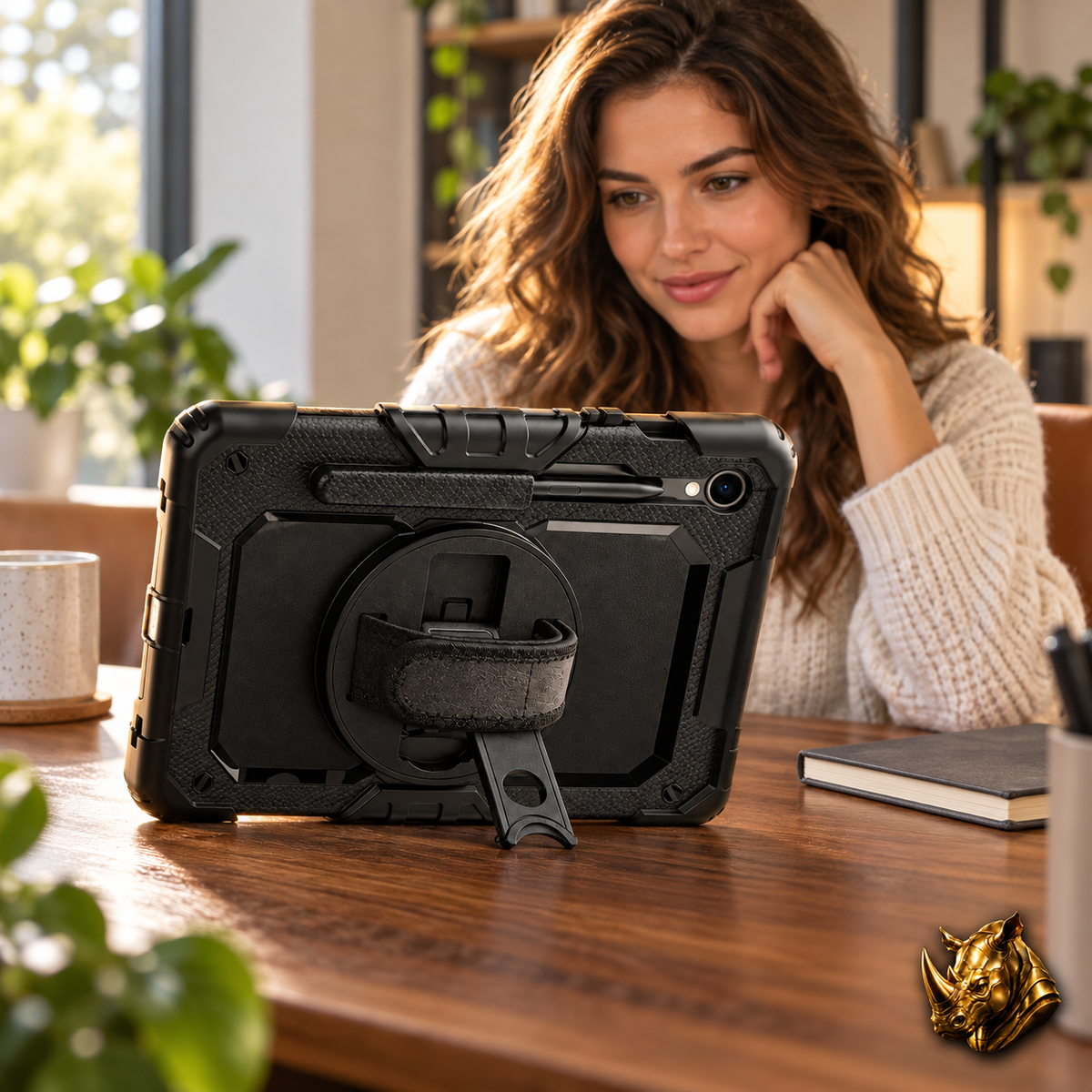 RhinoGuard Fortress 360 — lifestyle 1 — corrected short kickstand, no text overlay