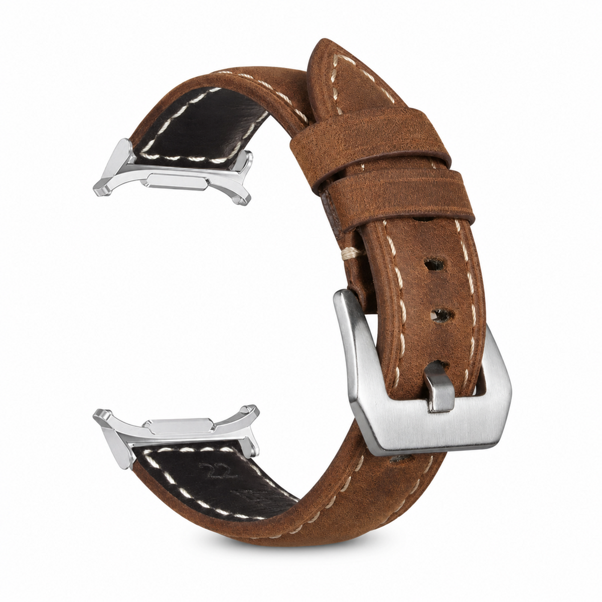 HeritageForge Pro brown silver Samsung Galaxy Watch band