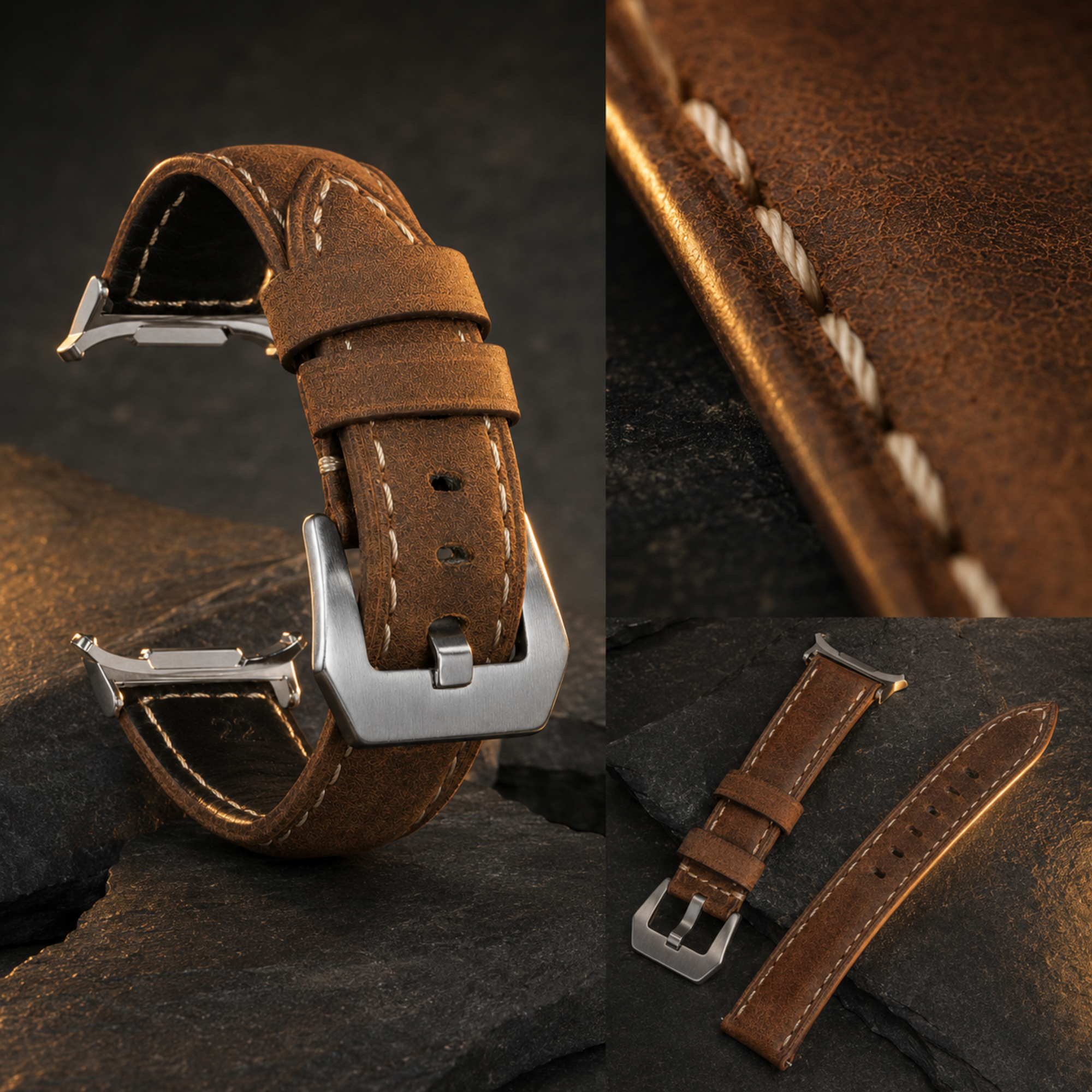 Samsung Galaxy Watch Ultra2 47mm Band – HeritageForge Pro Leather — product view 7