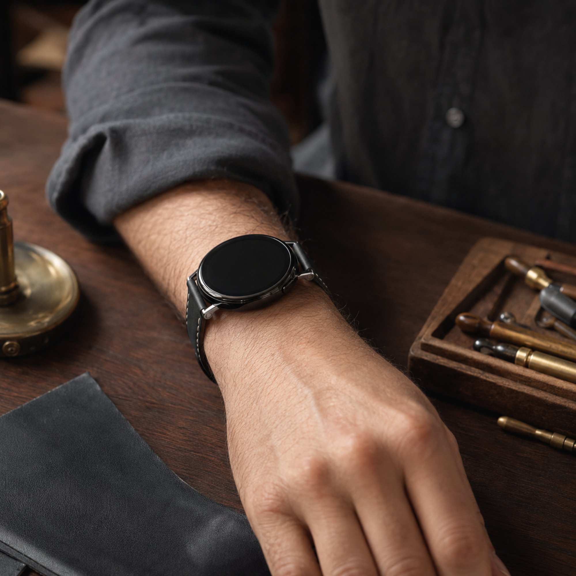Samsung Galaxy Watch Ultra2 47mm Band – HeritageForge Pro Leather — product view 11
