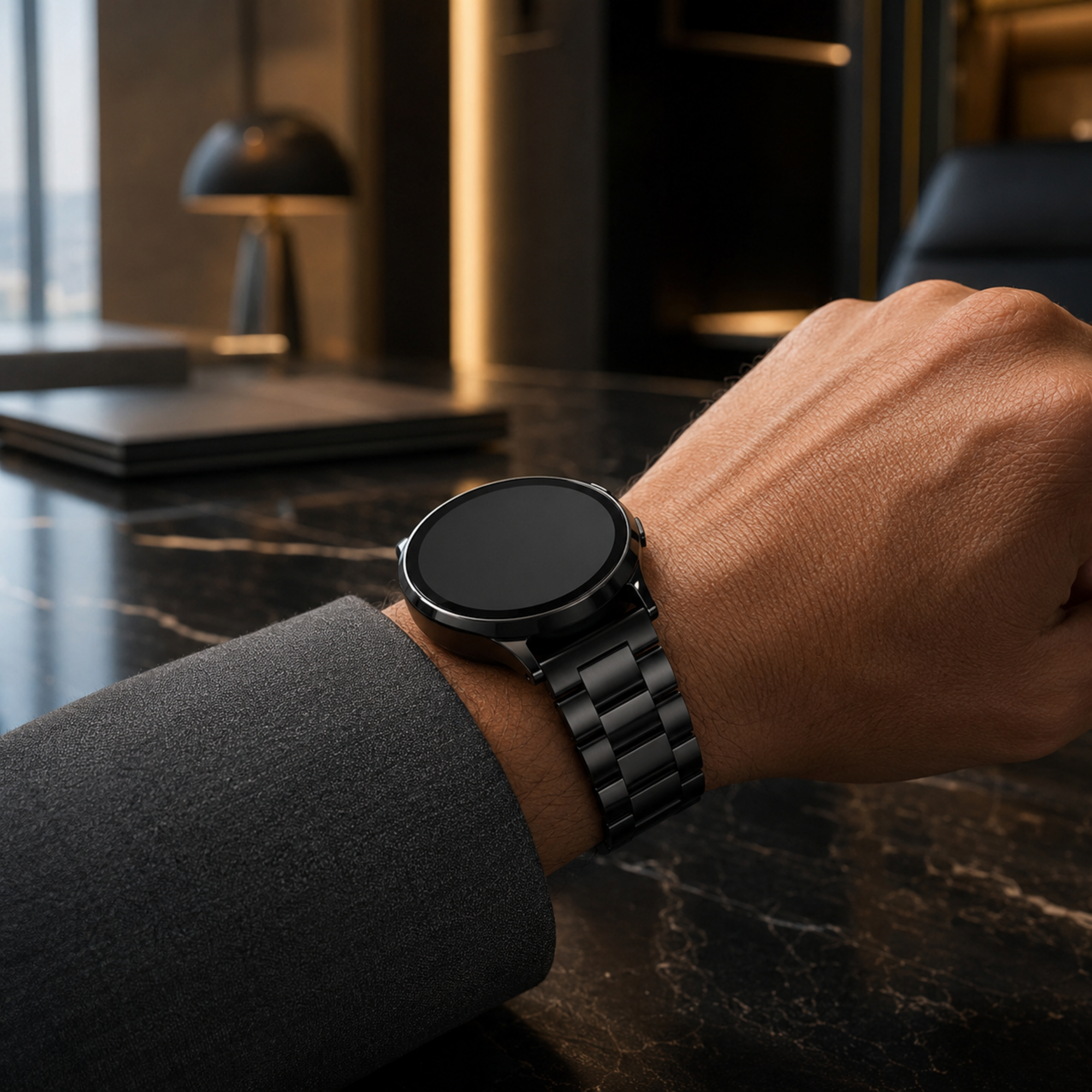 Samsung Galaxy Watch9 & Ultra2 Band – PrestigeLink Pro Stainless Steel — product view 6
