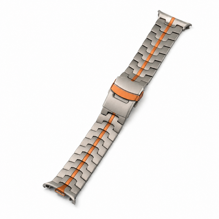 TitanForge Axis Pro titanium orange Samsung Galaxy Watch band