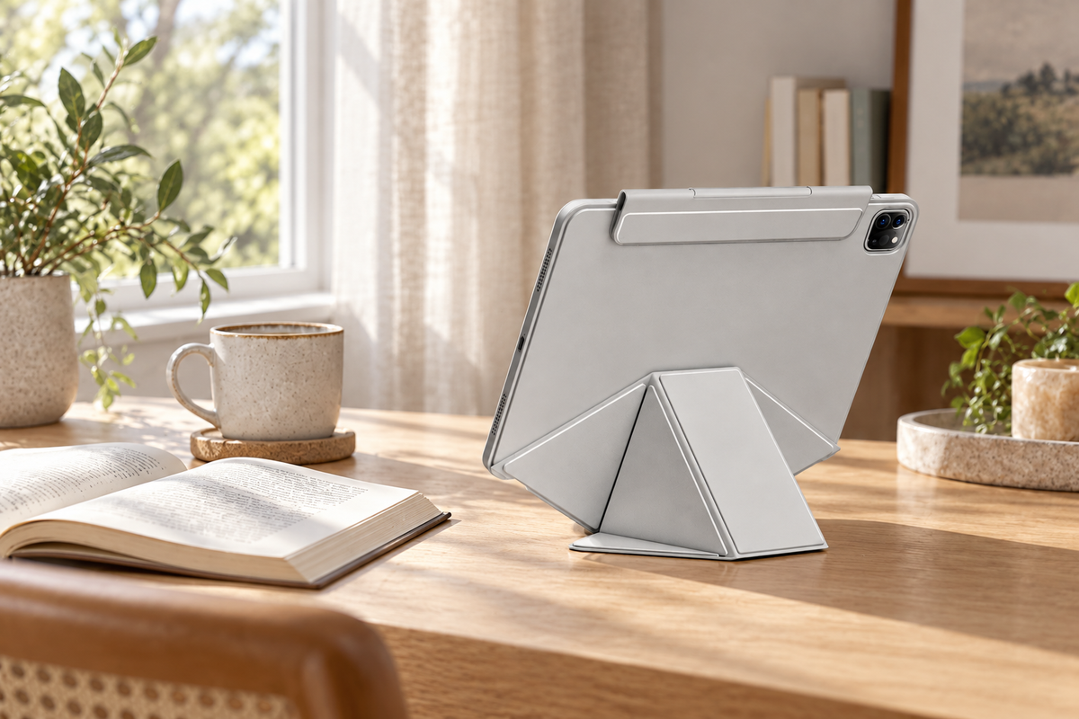 FormaLift Elevate Study Essentials lifestyle setup 2; devices and styling props are not included