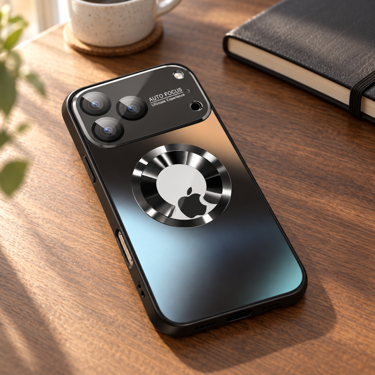 Avontic LustreMag Matte Magnetic Case — desk lifestyle view