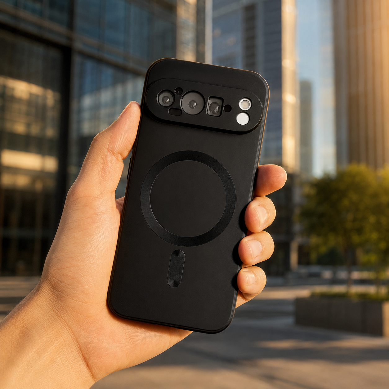 Avontic MetallicAura Google Pixel case lifestyle product image